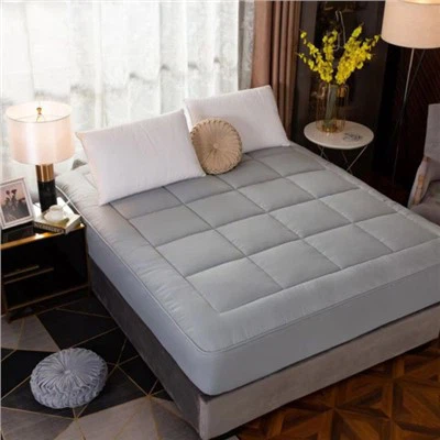 Quilted Cotton Filling Noiseless Fitted Mattress Protector